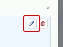 수정 버튼 클릭